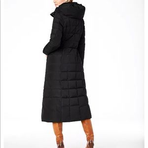 Classy Navy Down Cole Haan long winter puffer